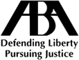 Logo Recognizing David M. Frees III's affiliation with American Bar Association